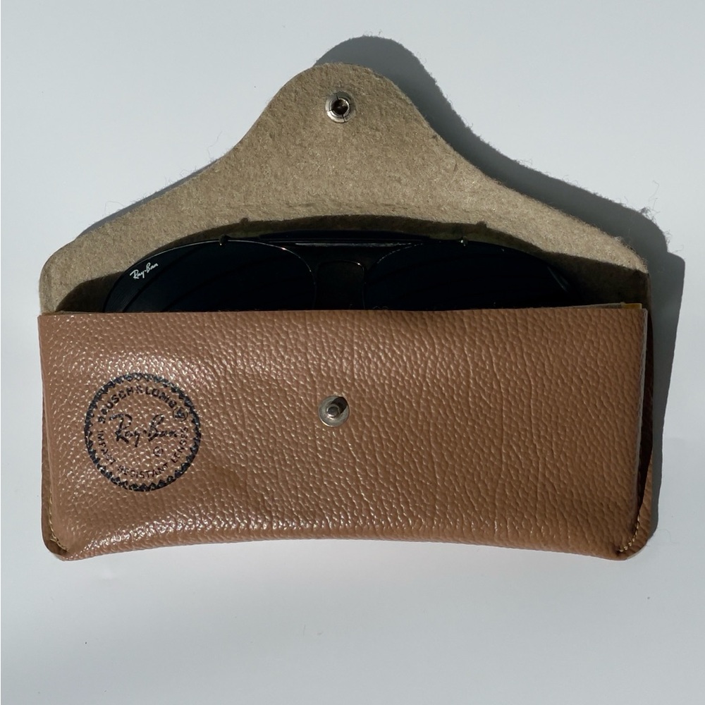 Vintage B&L Ray-Ban Outdoorsman RARE Black Chrome 62mm CableTemples G-15 w/case - Picture 6 of 17